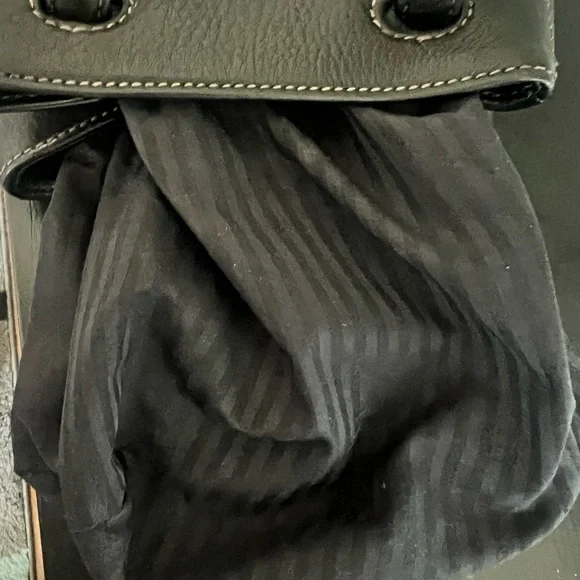 Coach Sonoma Black Pebbled Leather Drawstring Bag-Vintage - Picture 9 of 10